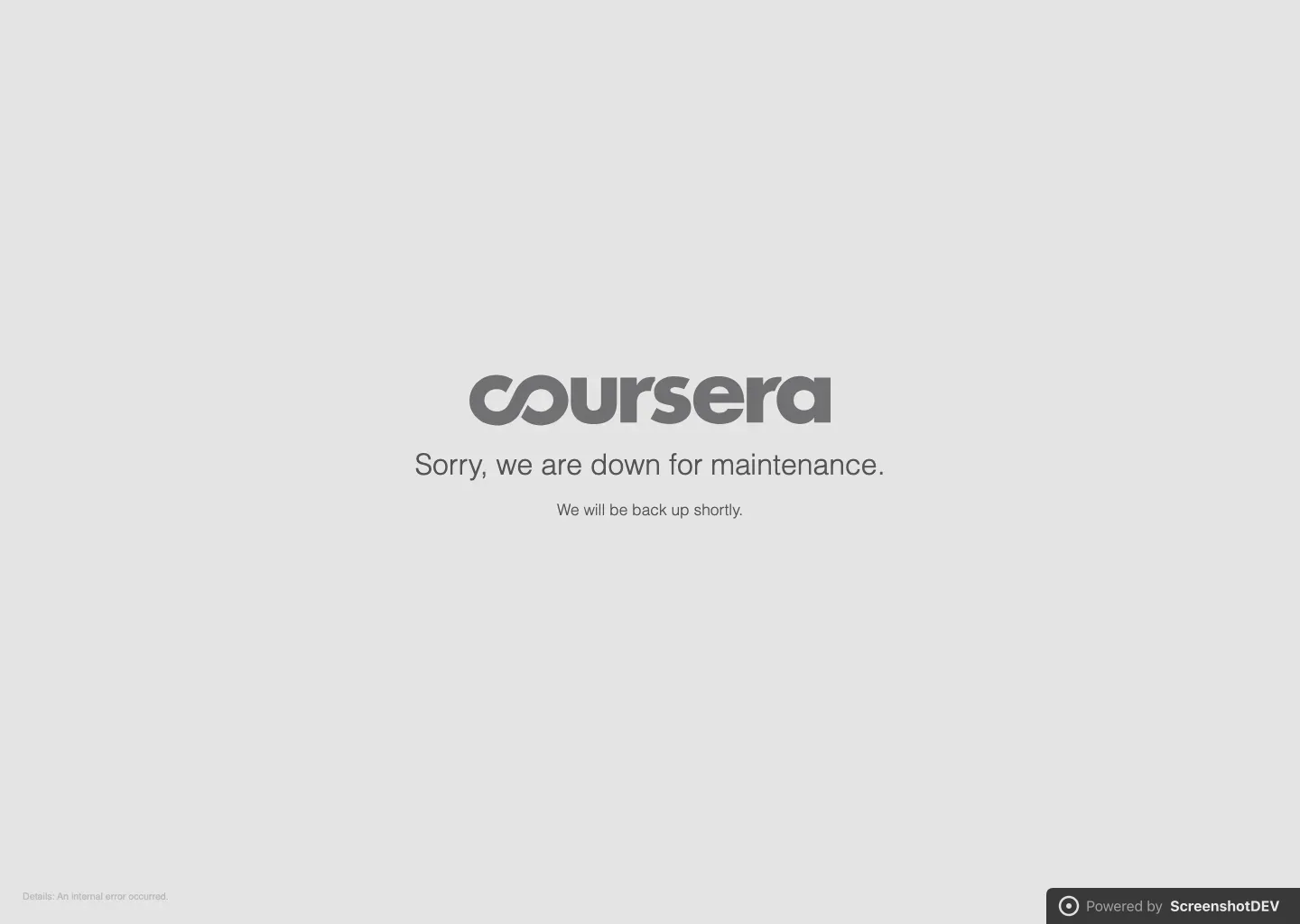 Screenshot of coursera.org