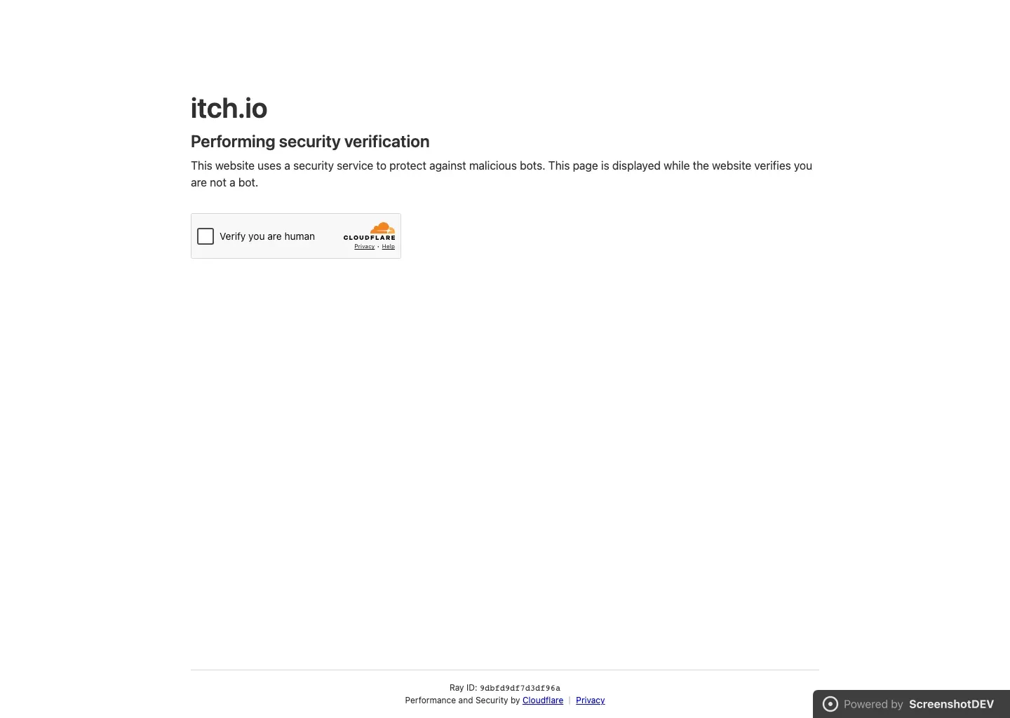 Screenshot of itch.io