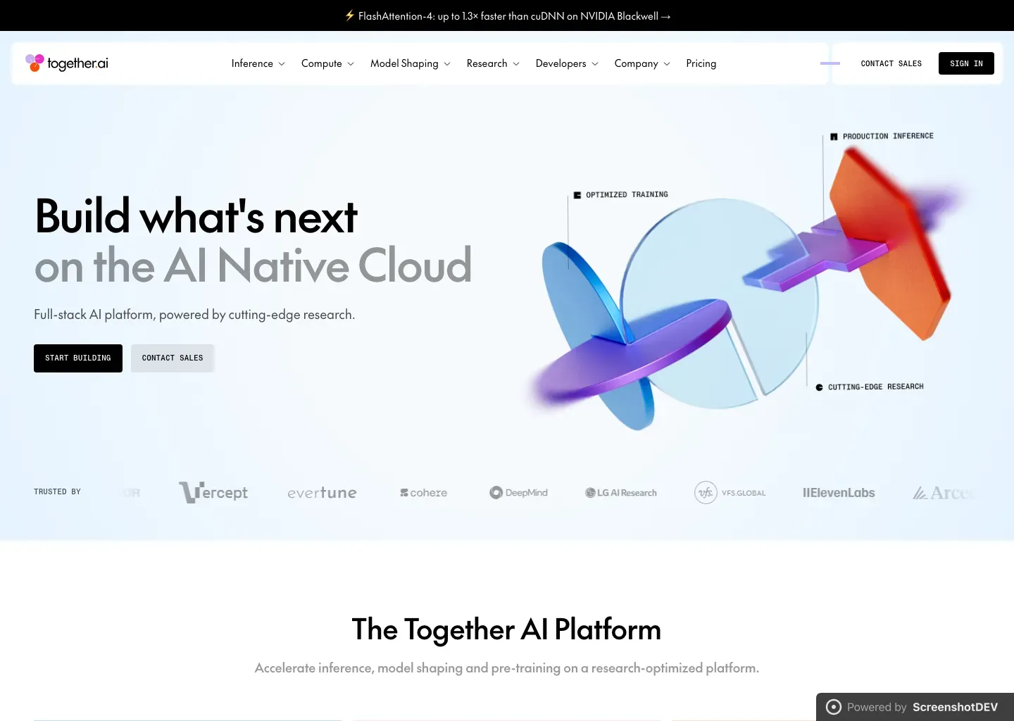 Screenshot of together.ai
